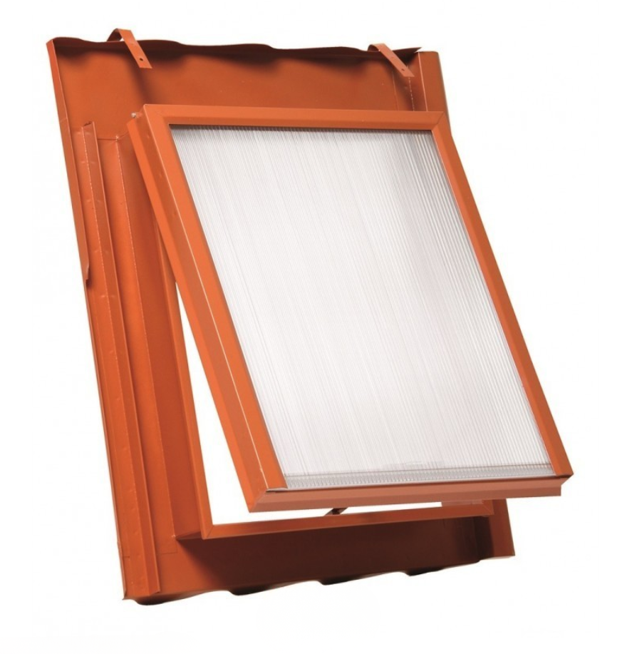HPI Speciálně tvarovaný vikýř - 445 x 545 mm (venkovní rozměr 500 x 600 mm) pro Bramac - Max