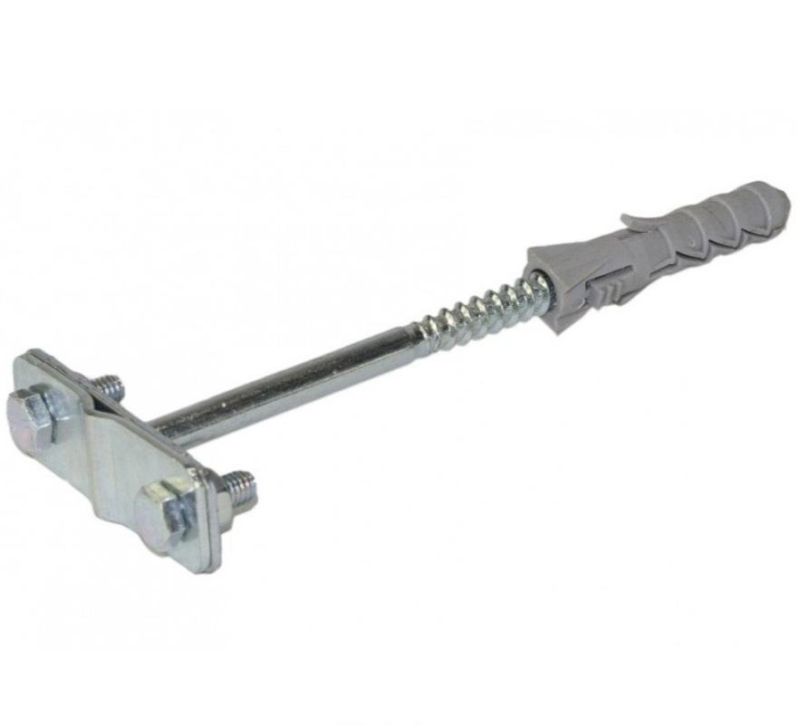 HPI Podpěra drátu stěnová s hmoždinkou, kovový úchyt se šroubem - délka 120 mm, průměr 12 mm