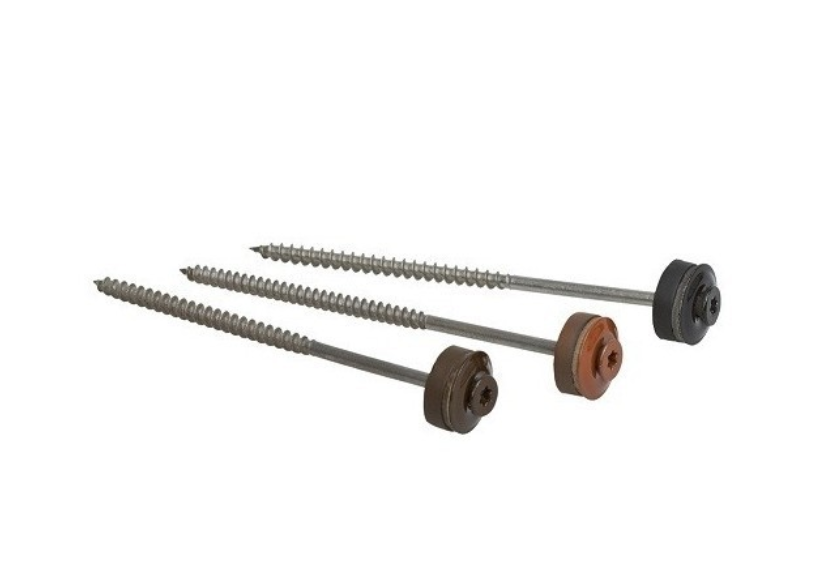 HPI Šroub se závitem pro připevnění koncového a rozdělovacího hřebenáče s navlečenou podložkou, žárově pozink - 5 x 110 mm