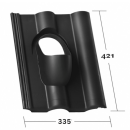 HPI Plastová prostupová taška pro krytinu Creaton Heidelberg - pr. průchodu 100 mm