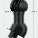 HPI Rotační odvětrávací set 150 - vysoký profil - pro plechové tvarované krytiny