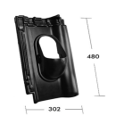 HPI Plastová prostupová taška pro krytinu Röben Piemont - pr. průchodu 100 mm