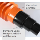 HPI Flex-hadice PROFI NG 110 - napojení větracího komínku 65 cm - průměr 110/90/75 mm