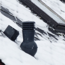 Odvětrávací set pro šindel a rovné plechové krytiny - rovný plech - průměr 150 mm