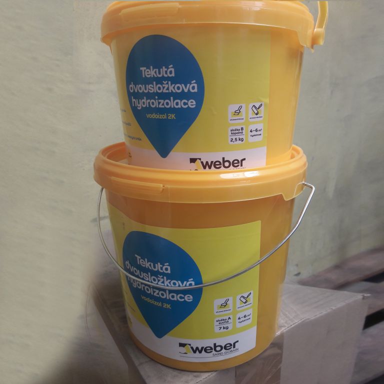 Weber Vodoizol 2K - dvousložková hydroizolace pro interiér i exteriér