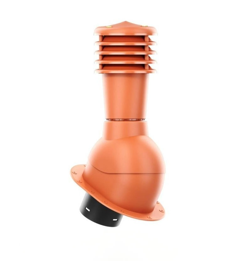 Odvětrávací set pro šindel a rovné plechové krytiny - rovný plech - průměr 125 mm