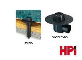 Flavent plus střešní vpusť svislá DN 125, PVC