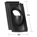 HPI Plastová prostupová taška pro krytinu Tondach Polka 13, Bravura Plus - pr. průchodu 100 mm