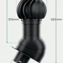 HPI Rotační odvětrávací set 150 – pro šindel a rovné plechové krytiny