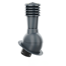 Odvětrávací set pro šindel a rovné plechové krytiny - rovný plech - průměr 125 mm