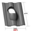 HPI Plastová prostupová taška pro krytinu KB-Blok - pr. průchodu 100 mm