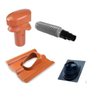 HPI Plastová prostupová taška pro krytinu Terran Danubia, Standard, Bramac Římská, Adria - pr. průchodu 100 mm