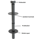 Flavent komínek sanitární Bitumen